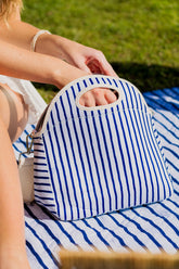 Neoprene Lunch Cooler Bag with Shoulder Strap - Mediterranean